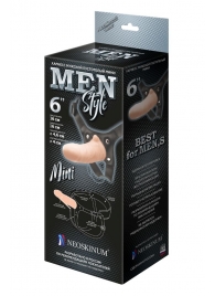 Пустотелый фаллопротез MEN STYLE - 17,5 см. - LOVETOY (А-Полимер) - купить с доставкой в Копейске