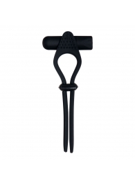 Черное эрекционное лассо с вибропулей Black Tie Affair - Zero Tolerance - в Копейске купить с доставкой