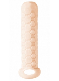 Телесный фаллоудлинитель Homme Long - 13,5 см. - Lola Games - в Копейске купить с доставкой