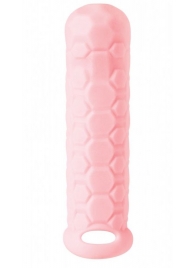 Розовый фаллоудлинитель Homme Long - 15,5 см. - Lola Games - в Копейске купить с доставкой
