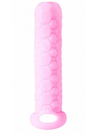 Розовый фаллоудлинитель Homme Long - 13,5 см. - Lola Games - в Копейске купить с доставкой