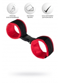 Красно-черные велюровые оковы Anonymo - ToyFa - купить с доставкой в Копейске