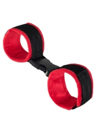 Красно-черные велюровые оковы Anonymo - ToyFa - купить с доставкой в Копейске
