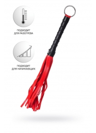Красно-черный флоггер Anonymo - 28 см. - ToyFa - купить с доставкой в Копейске