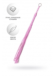 Розовый флоггер Anonymo - 64 см. - ToyFa - купить с доставкой в Копейске