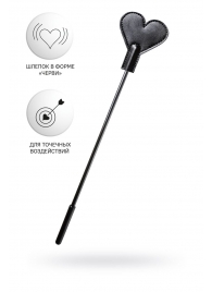 Черный стек со шлепком в форме сердца Anonymo - 35 см. - ToyFa - купить с доставкой в Копейске