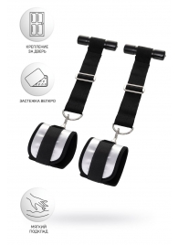 Черно-серебристые фиксаторы для рук на дверь Anonymo - ToyFa - купить с доставкой в Копейске