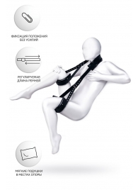 Черные кожаные стропы для фиксации Anonymo - ToyFa - купить с доставкой в Копейске