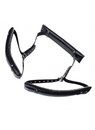 Черные кожаные стропы для фиксации Anonymo - ToyFa - купить с доставкой в Копейске