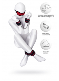 Красно-черный бондажный набор Anonymo - ToyFa - купить с доставкой в Копейске