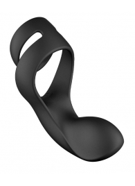 Черное эрекционное кольцо Benedict для стимуляции промежности - Svakom - в Копейске купить с доставкой