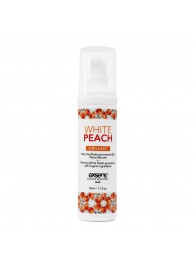 Разогревающее массажное масло Gourmet White Peach Organic с органическими ингредиентами - 50 мл. - Exsens - купить с доставкой в Копейске
