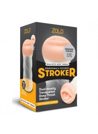 Мастурбатор-ротик ZOLO DEEP THROAT - Zolo - в Копейске купить с доставкой