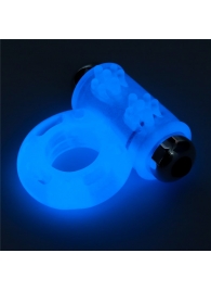 Голубое, светящееся в темноте эрекционное виброкольцо Lumino Play Vibrating Penis Ring - Lovetoy - в Копейске купить с доставкой