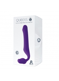 Фиолетовый безремневой страпон Queens L - Adrien Lastic - купить с доставкой в Копейске