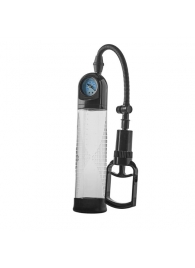 Прозрачная вакуумная помпа с манометром Deluxe Penis Pump - Dream Toys - в Копейске купить с доставкой
