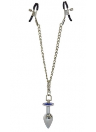 Зажимы для сосков с анальной пробкой - Sitabella - купить с доставкой в Копейске