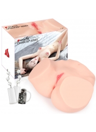 Мастурбатор-полуторс Hanna Onahole 001 с двойным слоем материала и вибрацией - KOKOS - в Копейске купить с доставкой