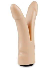 Телесная сплит-насадка харнесс - 16,5 см. - LOVETOY (А-Полимер) - купить с доставкой в Копейске