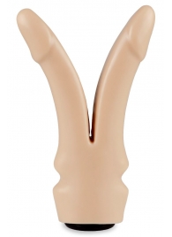 Телесная сплит-насадка харнесс - 16,5 см. - LOVETOY (А-Полимер) - купить с доставкой в Копейске