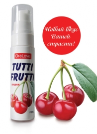 Гель-смазка Tutti-frutti с вишнёвым вкусом - 30 гр. - Биоритм - купить с доставкой в Копейске