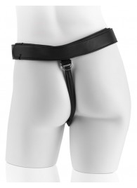 Страпон с телесной насадкой 7  Uncut with Strap on Harness - 18 см. - Pipedream - купить с доставкой в Копейске