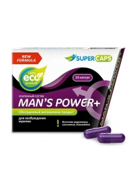 Возбуждающее средство для мужчин Mans Power plus - 10 капсул (0,35 гр.) +1 в подарок - SuperCaps - купить с доставкой в Копейске