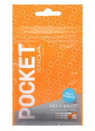 Карманный мастурбатор HEXA-BRICK - Tenga - в Копейске купить с доставкой