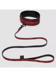 Стильный ошейник с поводком Reversible Faux Leather Collar and Lead - Fifty Shades of Grey - купить с доставкой в Копейске