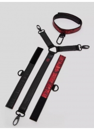 Ошейник с наручниками Reversible Faux Leather Collar and Wrist - Fifty Shades of Grey - купить с доставкой в Копейске