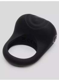 Черное эрекционное виброкольцо Sensation Rechargeable Vibrating Love Ring - Fifty Shades of Grey - в Копейске купить с доставкой