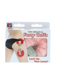 Металлические наручники с розовой меховой опушкой METAL HANDCUFF WITH PLUSH PINK - Dream Toys - купить с доставкой в Копейске