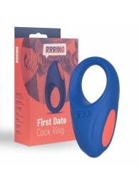Синее эрекционное кольцо RRRING First Date Cock Ring - FeelzToys - в Копейске купить с доставкой
