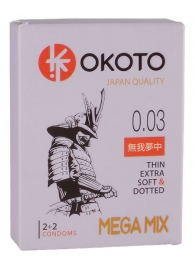 Набор из 4 презервативов OKOTO MegaMIX - Sitabella - купить с доставкой в Копейске