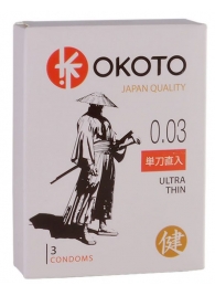 Ультратонкие презервативы OKOTO Ultra Thin - 3 шт. - Sitabella - купить с доставкой в Копейске
