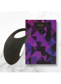 Черное эрекционное виброкольцо Thor Cockring - FeelzToys - в Копейске купить с доставкой