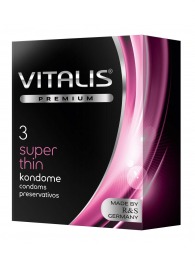 Ультратонкие презервативы VITALIS PREMIUM super thin - 3 шт. - Vitalis - купить с доставкой в Копейске