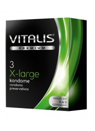 Презервативы увеличенного размера VITALIS PREMIUM x-large - 3 шт. - Vitalis - купить с доставкой в Копейске