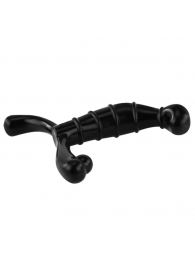 Чёрный стимулятор простаты с рёбрышками - Baile - в Копейске купить с доставкой