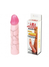 Удлиняющая насадка на пенис Deep Love - 21,5 см. - Baile - в Копейске купить с доставкой