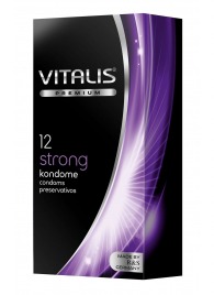 Презервативы с утолщённой стенкой VITALIS PREMIUM strong - 12 шт. - Vitalis - купить с доставкой в Копейске