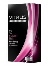 Ультратонкие презервативы VITALIS PREMIUM super thin - 12 шт. - Vitalis - купить с доставкой в Копейске