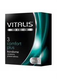 Контурные презервативы VITALIS PREMIUM comfort plus - 3 шт. - Vitalis - купить с доставкой в Копейске
