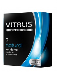 Классические презервативы VITALIS PREMIUM natural - 3 шт. - Vitalis - купить с доставкой в Копейске