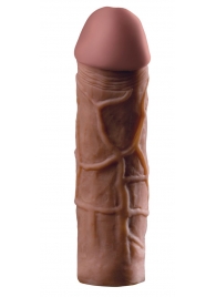 Коричневая насадка Mega 2  Extension - 20,3 см. - Pipedream - в Копейске купить с доставкой