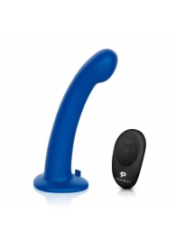Синяя насадка Remote Control P-Spot G-Spot с черными трусиками - 20 см. - Pegasus - купить с доставкой в Копейске