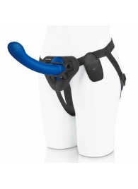Синяя насадка Remote Control P-Spot G-Spot с черными трусиками - 20 см. - Pegasus - купить с доставкой в Копейске