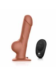 Реалистичный страпон с радиоуправлением Remote Control Realistic - 21 см. - Pegasus - купить с доставкой в Копейске