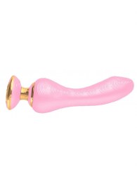 Розовый вибростимулятор SANYA - 18,5 см. - Shunga