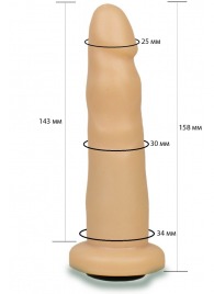 Телесная насадка Harness - 15,8 см. - LOVETOY (А-Полимер) - купить с доставкой в Копейске